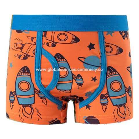 Buy China Wholesale Cotton 5 Packs Boys' Boxer Shorts Custom Waistband  Prints Kids Underwear Boy Boxer Briefs Underpants & Boy Boxers $0.7