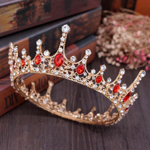 Crystal Queen Crown for Women Rhinestone Wedding Tiara Headbands Princess Crowns