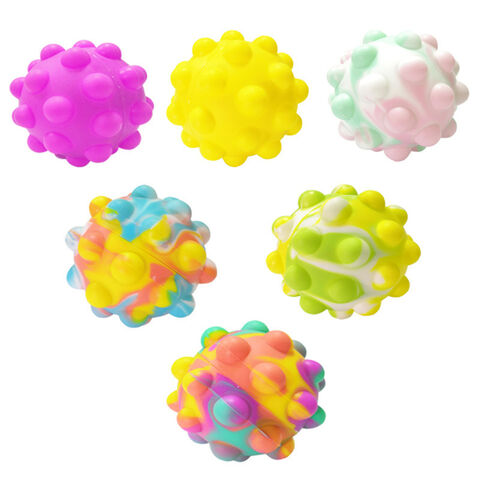 Buy Wholesale China Pop Ball Bubble Sensory Fidget Toys, 3d Fidget Ball Pop  Toy Silicone Bouncing Ball For Stress Relief & Fidget Toy at USD 0.88