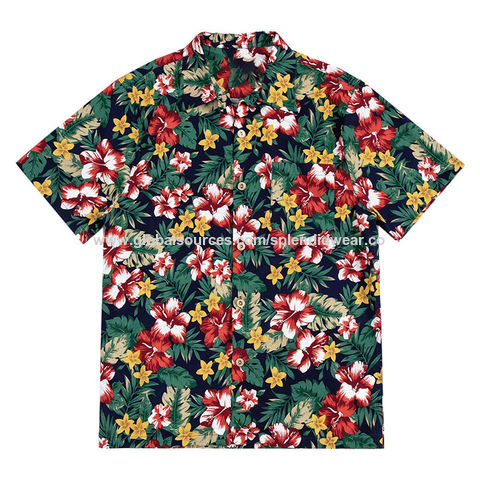 Factory Direct Sale Plus Size Short Sleeve Printed Hawaiian Men Shirt -  China Hawaiian Shirts and Short Sleeve Shirt price