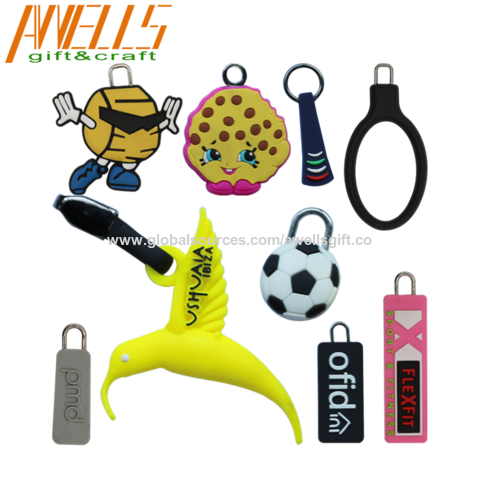 1000 Zipper Pulls Custom, Zipper Pull Replacement, Zipper Pull Tab  Replacement, Silicone Rubber Zipper Puller, Zipper Puller 