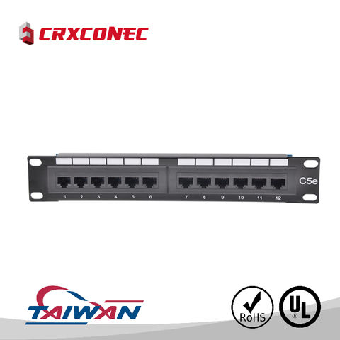 12 Ports UTP Cat 6 Unshield Network Patch Panel 10 inch Fluke Passed ...