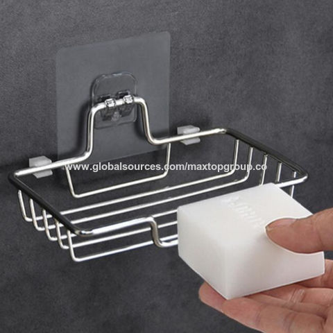 Bathroom Soap Holder Stainless Steel Black Soap Dish Wall Mounted