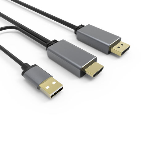 Câble HDMI vers DP 4K Source HDMI vers convertisseur de moniteur