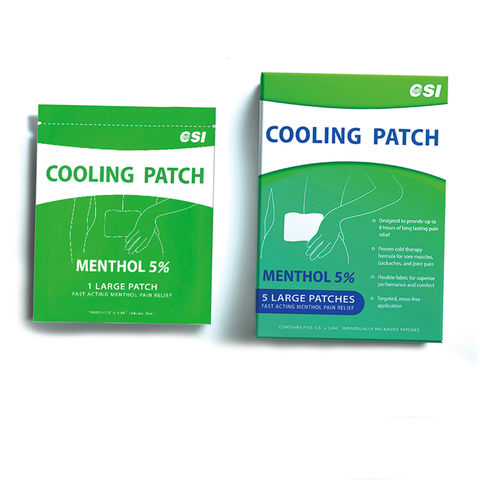 China Gel Menthol Cooling Patch with 5% Menthol ingredient for sore ...