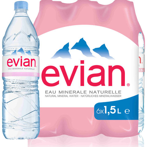 Bouteille d'eau 750 ml - Eau Minérale Naturelle - Evian