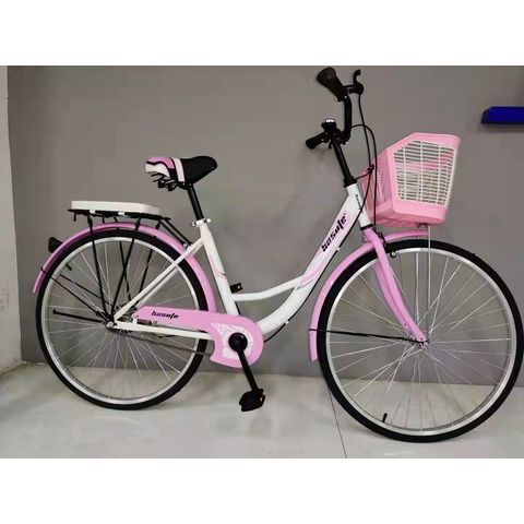 womens bicycle in stock XDS 26" Classic 7 Speed Women's City Commuter Bike Hawaiian floral decals on frame and chainguard Sleek cruiser design with 17 Cheap Price Stock Bike City