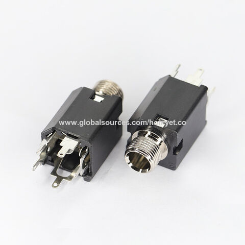 6.35mm Female 1/4' Stereo Jack Socket Stereo Sound Microphone 3 Pin - China  3 Pin Jack, Headphone Jack