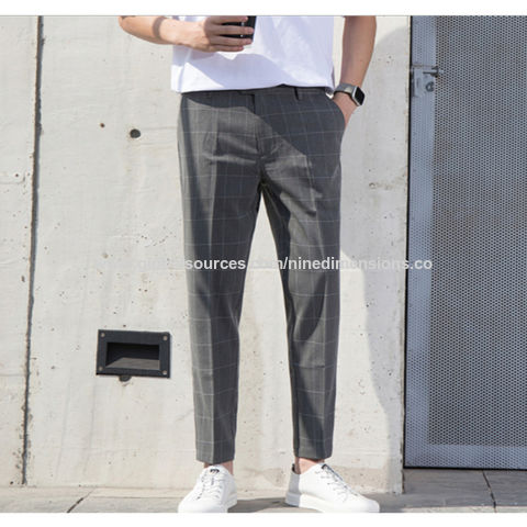 casual plaid pants for men