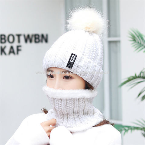 China Winter Women Scarf Hat Set 