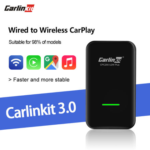 Adaptateur sans fil Carlinkit U2W Plus pour Apple CarPlay et
