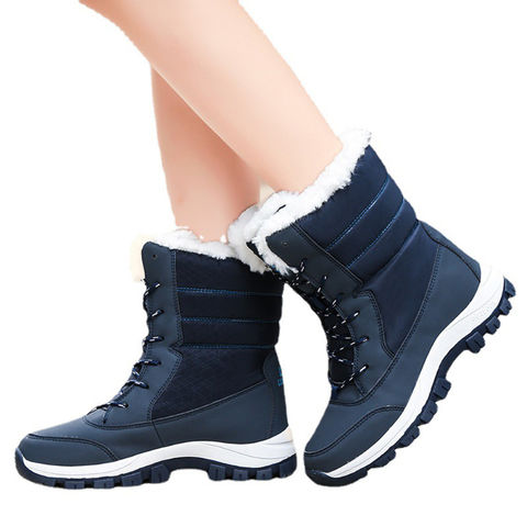 The small cat 2019 Brand Womens Winter Shoes Warm Platforms Snow Boots Fashion Ladies Casual Shoes 
