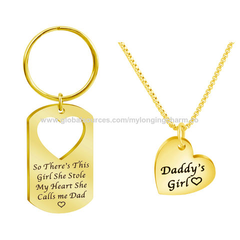 Father Daughter Necklace Birthday Gift For Daughter Daddy Loves You More  -n503 – 2saw