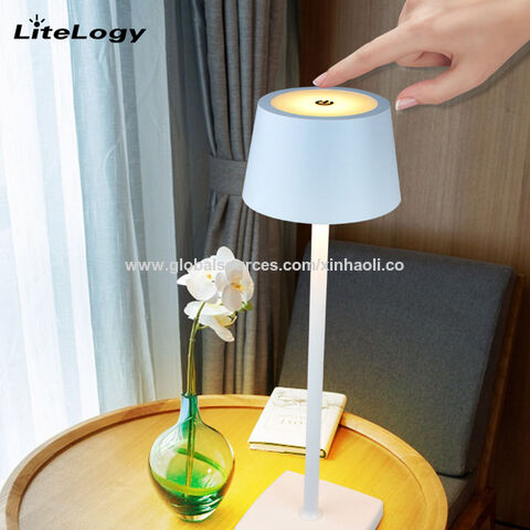 Rechargeable Table Lamp Dining Touch Led Hotel Bar Pina Pro Table Lamp Lampada  Da Tavolo Decorative Desk Lamp 1pcs（grey）