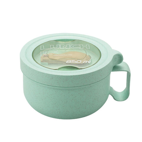 Wheat Straw Lunch Box Eco Large Capacity School Office Biodegradable Plastic Bento Box for sale at factory direct price