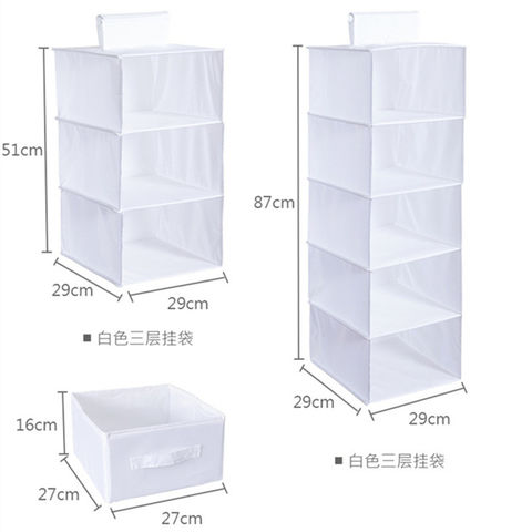 Buy Wholesale China Hanging Closet Organizer Storage Bag Shelves