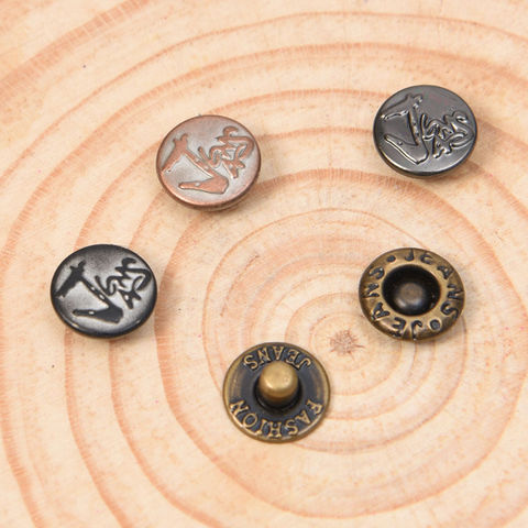 Wholesale Alloy Button Pins for Jeans 