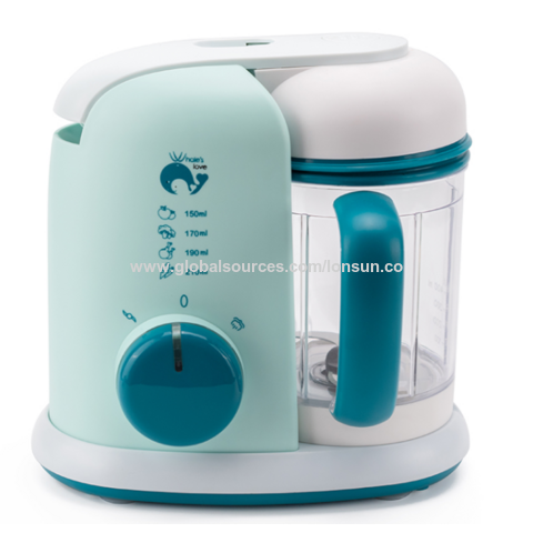 Multifunción digital para uso doméstico, procesador de alimentos para bebés, batidora de vapor con 304 hojas de acero inoxidable