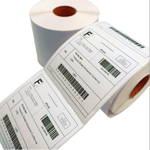 Vente en usine imprimante thermique à rouleaux d'étiquettes 4 x 6 pouces  Papier autocollant - Chine Papier thermique, papier imprimante thermique