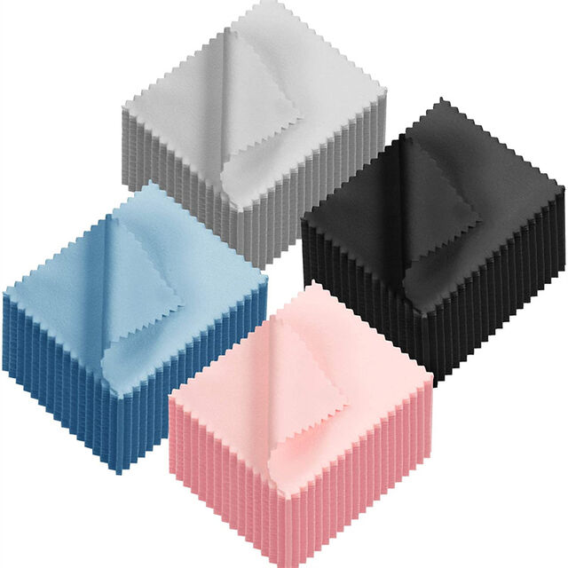 Chiffons de polissage en velours double face en microfibre en gros pour bijoux, or, argent, platine, verre de montre for sale at factory direct price