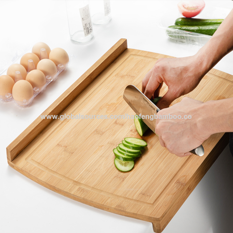 Plastic Kitchen Food Cutting Chopping Board with Handle - China