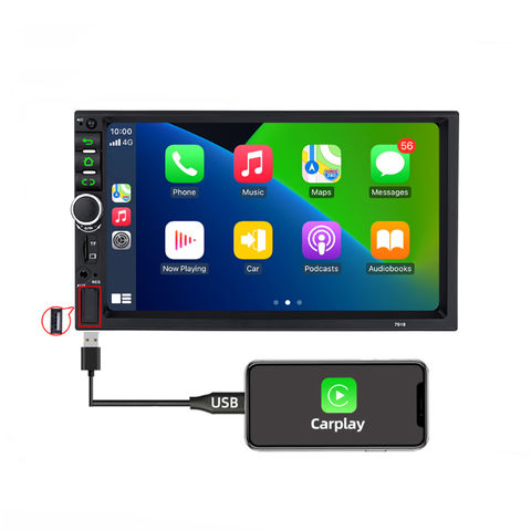 Universal 7inch 2+32GB FM Am GPS Aux DSP RDS Android Auto Carplay Stereo  Multimedia 1 DIN Car Radio Player - China Car Video Player, USB