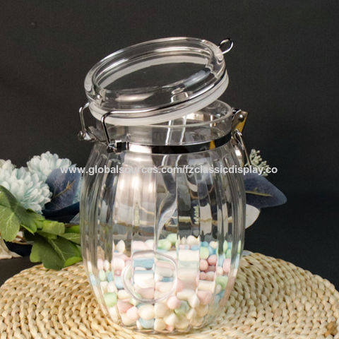 3-Piece Acrylic Canister Set with Airtight Clamp Lids, Food Storage  Container