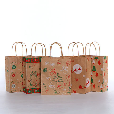 Buy Wholesale China Spot Craft Paper Christmas Gift Bag Made