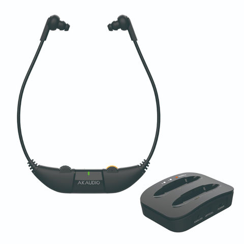 Auriculares Inalámbricos RF 2.4G para TV con Diálogo Mejorado y Transmisor Digital - Bundle de Audio a Través de la Barra de Sonido for sale at factory direct price