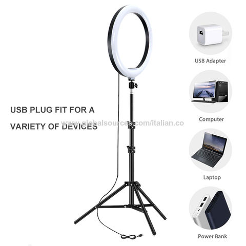 8 inch RGB ring light with 120cm retractable tripod, Selfie ring light ...