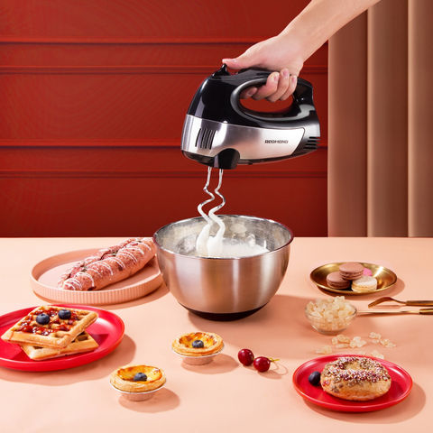 Electric Handheld Egg Beater Whisk Blender Home Kitchen Food Mixer 7 Speed  Food Mixer Table Stand Cake Dough Stir Mixer
