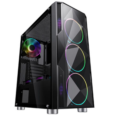 China SAMA acrylic ATX hot selling tempered glass gaming pc case on ...