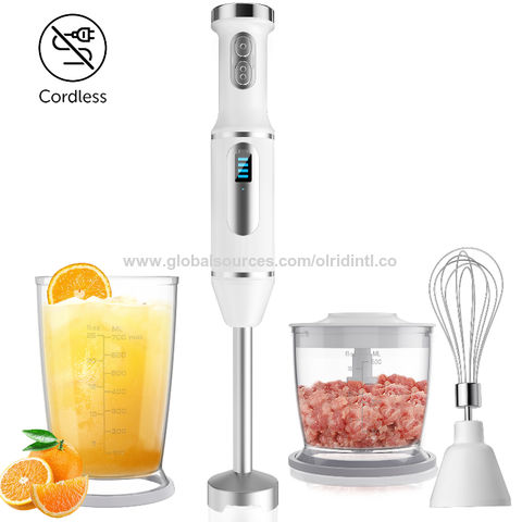 Buy Wholesale China 4in 1 Multifufnctional 200w Cordless Battery Operated  Hand Blender For Outdoor And Rv Use & Hand Blender at USD 21.9