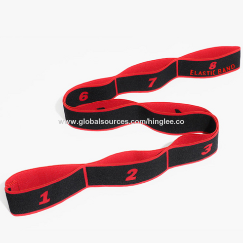 Correa de Yoga con 11 Lazos, Banda Elástica de Yoga, Banda de Resistencia para Cadera, Juego de Bandas de Resistencia de Tela para Fitness al por Mayor con Logo for sale at factory direct price