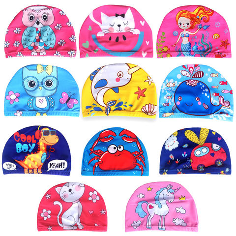Cartoon Swim Bathing Hats Caps 