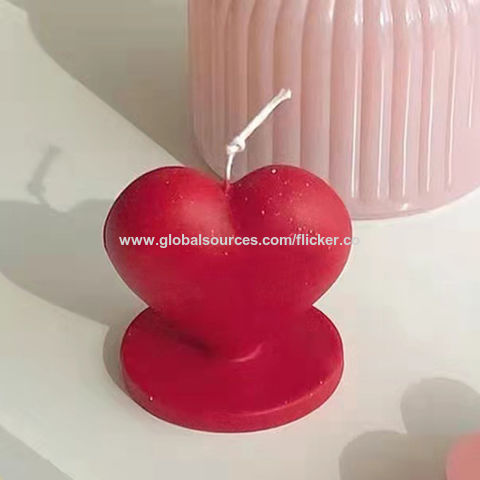 Buy Wholesale China 3.35oz Heart Shaped Candle For Valentine' Day, Soy Wax  Romantic Art Candle,custom Candles For Home & Heart Shaped Candle at USD  1.81