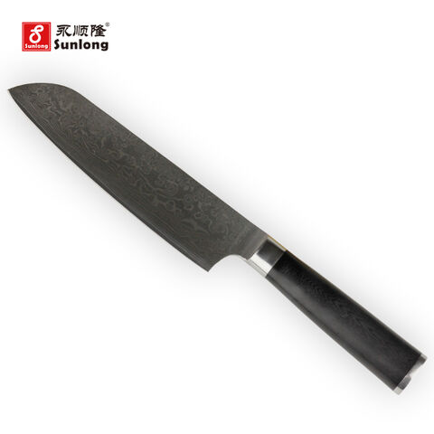 Couteau japonais Santoku en acier inoxydable, 5 pouces, 67 couches, Damas,  cuisine, opaque, outils de chef