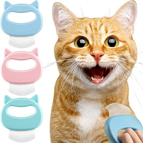 Katzen Massagebürste zur Entfernung von verfilztem, verknotetem Fell - Fellpflegebürste für Katzen und Hunde