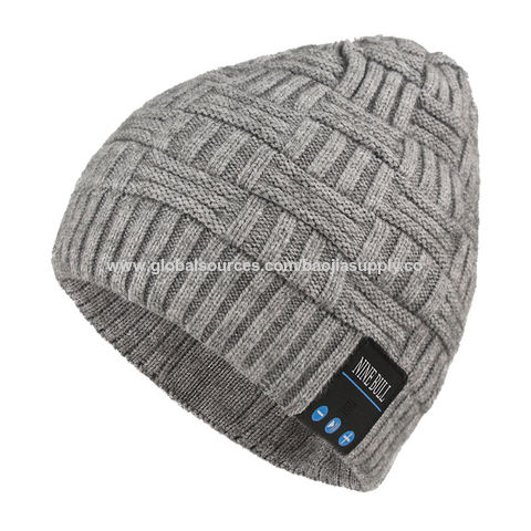 Gorro de Invierno Bluetooth con Auriculares Estéreo para Música Deportiva, Inalámbrico, Carga USB