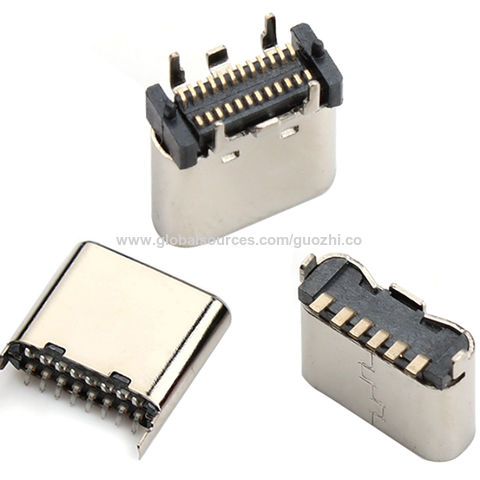 16P SMD USB-3.1 Type-C Female Socket 16Pin Connector For HD Data Transmission 