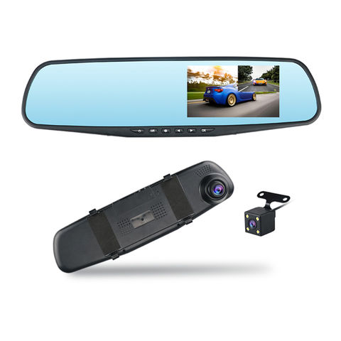 4.3'' 1080P Dual Lens Car Auto DVR Mirror Dash Cam Recorder+Rear View Camera Kit 