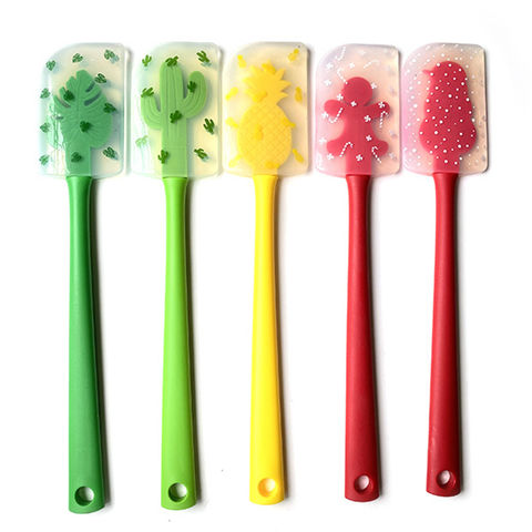 Custom Rubber Baking Scraper Silicone Cake Spatula - China Silicon Spatula  and Spatula price