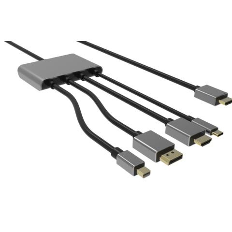 Câble HDMI 2.1 vers Displayport 1.4, adaptateur convertisseur 4K vers  Displayport 144Hz, entrée HDMI 2.1 vers Displayport DP 1.4