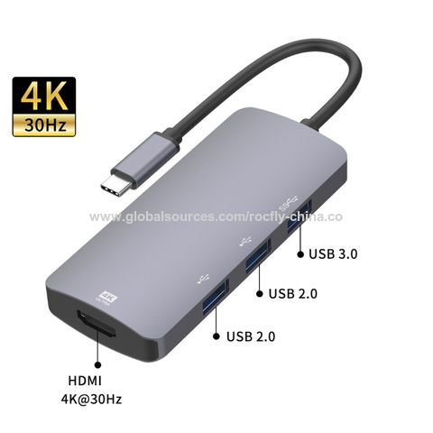 Wireless Usb Hubs Type C-hdmi 4k 30hz+usb*3 Hot Sales Type C Hub, Type 