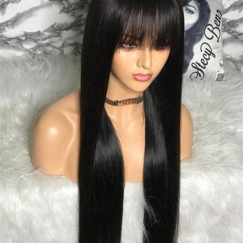 30 inch wig with bang