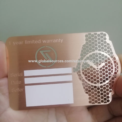 Custom Metal Business Cards