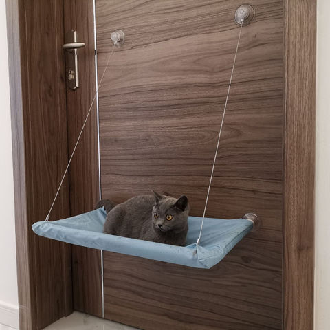 Cama ajustable casera del gato de la hamaca del animal doméstico de la estera de la jerarquía de la jaula de la manta de la ejecución de la ventana de la capa doble
