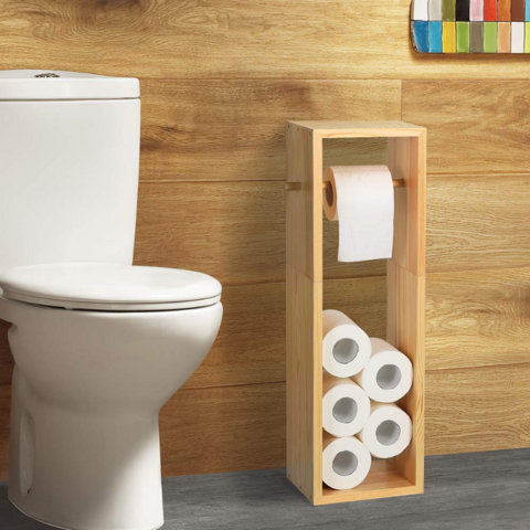 Compre Venta Al Por Mayor De Montaje En Pared De Baño Titular De Papel  Higiénico De Madera De Bambú Titular De Rollo Higiénico Con Cajón De  Almacenamiento Estante Para Baño y Soporte