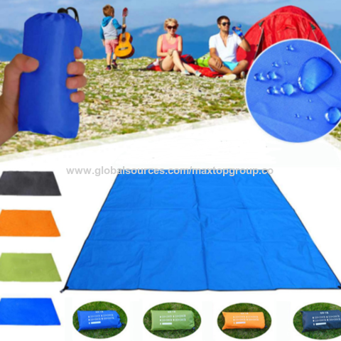 Beach Blanket Sand Picnic Outdoor Mat Pocket Zippered Portable Waterproof for sale online 