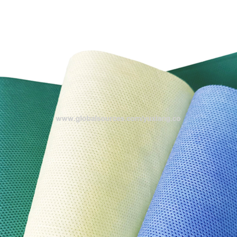 Tela no tejida Spunbond SMS OEM, 100% polipropileno, colorida, para ropa quirúrgica, material Spunbond for sale at factory direct price